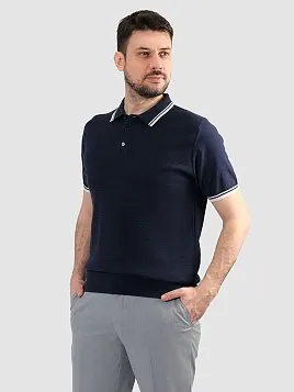 ДЖЕМПЕР МУЖСКОЙ ПОЛО PEPLOS KN25SH052 СИНИЙ