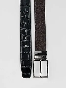 РЕМЕНЬ МУЖСКОЙ PEPLOS ДВУСТОРОННИЙ C15. BELT-22-C15-13 ЧЁРНЫЙ-КОРИЧНЕВЫЙ
