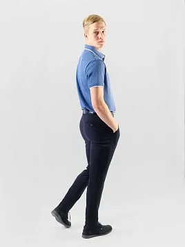 РУБАШКА-ПОЛО МУЖСКАЯ PEPLOS TS24006-Р СИНИЙ