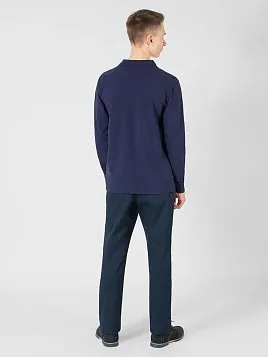 РУБАШКА-ПОЛО ПОДРОСТКОВАЯ С ДЛИННЫМ РУКАВОМ PEPLOS TS22T15-P ТЕМНО-СИНИЙ