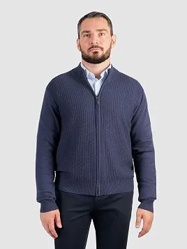 КАРДИГАН МУЖСКОЙ PEPLOS KN25C012 ТЕМНО-СИНИЙ