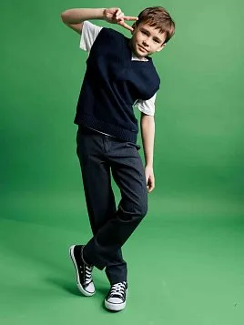 БРЮКИ ДЛЯ МАЛЬЧИКА PEPLOS TR24J013-313 СИНИЙ