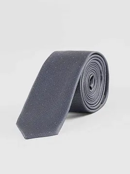 ГАЛСТУК МУЖСКОЙ PEPLOS СЕРЫЙ. МИКРОДИЗАЙН (250/127)