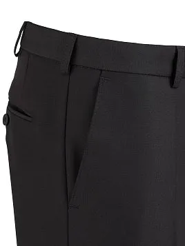 ЧЁРНЫЕ ОДНОТОННЫЕ БРЮКИ TR27096-220