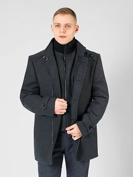ПАЛЬТО МУЖСКОЕ PEPLOS OW2206-CT СЕРЫЙ