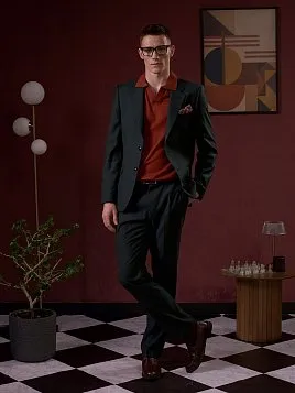 ТЁМНО-ЗЕЛЕНЫЙ КОСТЮМ PEPLOS SU26138-R