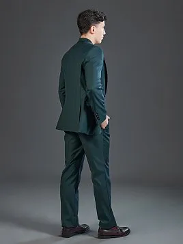 ТЁМНО-ЗЕЛЕНЫЙ КОСТЮМ PEPLOS SU26138-R