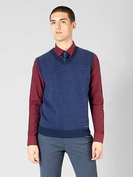 ЖИЛЕТ МУЖСКОЙ PEPLOS KN22V007 СИНИЙ