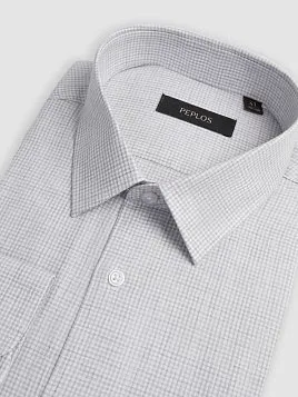 МУЖСКАЯ СОРОЧКА SH26082-SL СЕРАЯ