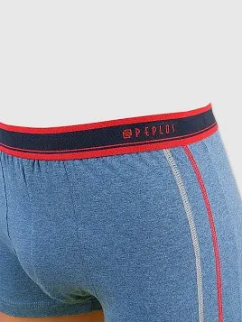 ТРУСЫ БОКСЕРЫ МУЖСКИЕ PEPLOS UW23008-BX СИНИЙ