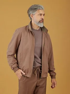 ХЛОПКОВАЯ ВЕТРОВКА OW2637-SJ БЕЖЕВАЯ