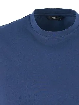 ФУТБОЛКА ИЗ ТКАНИ ПИКЕ TSR26107-R СИНЯЯ