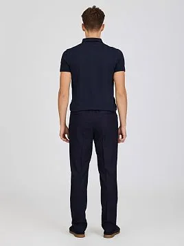 РУБАШКА-ПОЛО ИЗ ТКАНИ ПИКЕ TSP26020-R СИНЯЯ