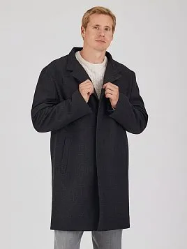 МУЖСКОЕ ПАЛЬТО OW26207-CT ТЕМНО-СЕРОЕ