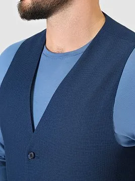 ЖИЛЕТ МУЖСКОЙ PEPLOS V24002-002 СИНИЙ