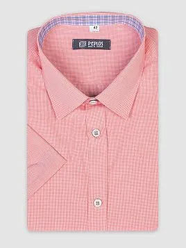 СОРОЧКА МУЖСКАЯ PEPLOS SH19211-K-R ОРАНЖЕВЫЙ