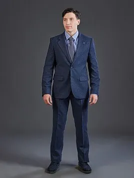 СИНИЙ КОСТЮМ PEPLOS SU26135-R