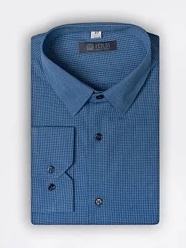 СОРОЧКА ПОДРОСТКОВАЯ PEPLOS SH19T133-R ТЕМНО-СИНИЙ