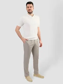 БРЮКИ МУЖСКИЕ PEPLOS TR25127-283 БЕЖЕВЫЙ