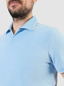 РУБАШКА-ПОЛО МУЖСКАЯ PEPLOS TSP25001-R ГОЛУБОЙ