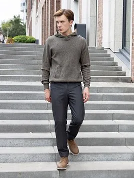 БРЮКИ МУЖСКИЕ PEPLOS TR24110-200 ТЕМНО-СЕРЫЙ