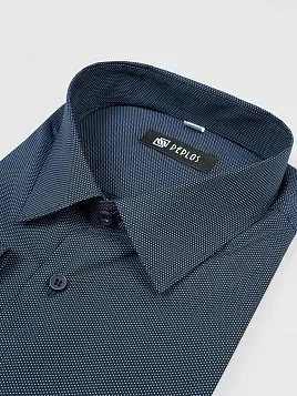 СОРОЧКА МУЖСКАЯ PEPLOS SH23135-R ТЕМНО-СИНИЙ