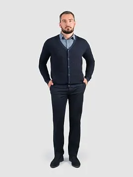 КАРДИГАН МУЖСКОЙ PEPLOS KN25C013 ТЕМНО-СИНИЙ