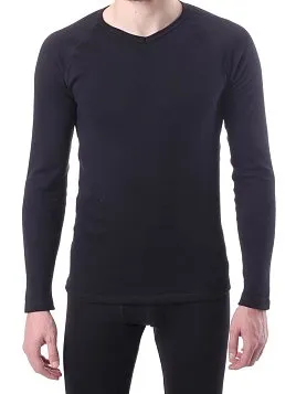 ТЕРМОФУТБОЛКА МУЖСКАЯ С ДЛИННЫМ РУКАВОМ PEPLOS TLS-1 ЧЕРНЫЙ