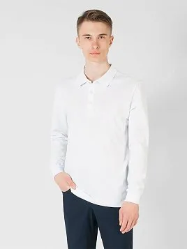 РУБАШКА-ПОЛО ПОДРОСТКОВАЯ С ДЛИННЫМ РУКАВОМ PEPLOS TS22T13-P БЕЛЫЙ