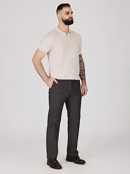 ТРИКОТАЖНАЯ РУБАШКА С ШЕРСТЬЮ KN26SH036-LR БЕЖЕВАЯ