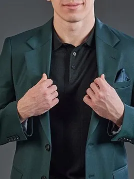 ТЁМНО-ЗЕЛЕНЫЙ КОСТЮМ PEPLOS SU26138-R