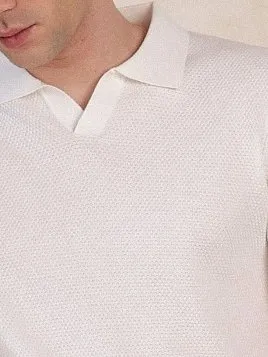 ДЖЕМПЕР МУЖСКОЙ ПОЛО PEPLOS KN25SH058 БЕЛЫЙ