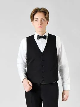 ЖИЛЕТ МУЖСКОЙ PEPLOS V23099 ЧЁРНЫЙ ОТ КОСТЮМА