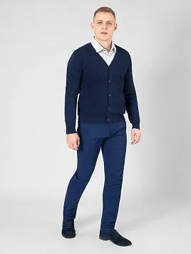 КАРДИГАН МУЖСКОЙ PEPLOS KN22C011 СИНИЙ