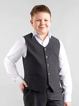 ЖИЛЕТ ДЛЯ МАЛЬЧИКА PEPLOS V21J004-332 СЕРЫЙ