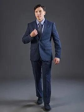 СИНИЙ КОСТЮМ PEPLOS SU26135-R