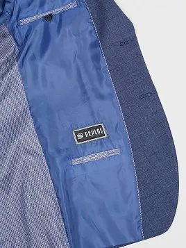 КОСТЮМ МУЖСКОЙ PEPLOS SU22042-SL СИНИЙ