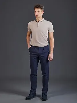 РУБАШКА-ПОЛО ИЗ ТКАНИ-ПИКЕ TSP26002-R БЕЖЕВАЯ