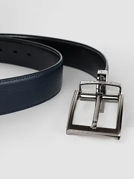 РЕМЕНЬ МУЖСКОЙ PEPLOS ДВУСТОРОННИЙ C15. BELT-22-C15-18 СИНИЙ-ЧЕРНЫЙ