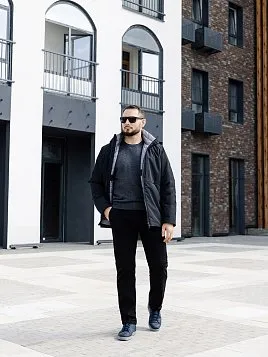 БРЮКИ МУЖСКИЕ PEPLOS P2401-C ЧЁРНЫЙ