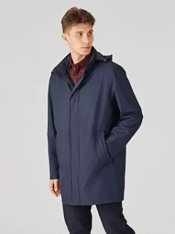 МУЖСКОЙ ПЛАЩ OW2633-CL ТЕМНО-СИНИЙ