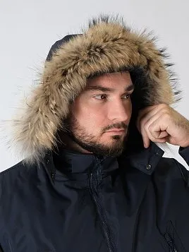 КУРТКА МУЖСКАЯ PEPLOS OW2423-DJ ТЕМНО-СИНИЙ