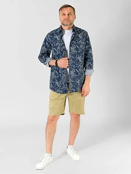 СОРОЧКА МУЖСКАЯ PEPLOS SH23142-R ТЕМНО-СИНИЙ