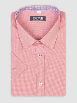 СОРОЧКА МУЖСКАЯ PEPLOS SH19211-K-R ОРАНЖЕВЫЙ