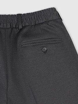 СЕРЫЙ МУЖСКОЙ КОСТЮМ ИЗ ЭЛАСТИЧНОЙ ТКАНИ SU26122-R