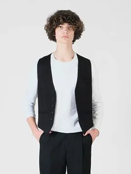 ЖИЛЕТ ПОДРОСТКОВЫЙ PEPLOS V24T021-003 ЧЁРНЫЙ