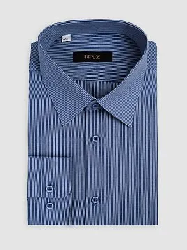 СОРОЧКА МУЖСКАЯ PEPLOS SH26133-R СИНИЙ