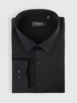 СОРОЧКА МУЖСКАЯ PEPLOS SH25153-SL ЧЁРНЫЙ