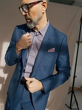 КОСТЮМ МУЖСКОЙ PEPLOS SU24138-SL СИНИЙ