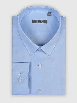 СОРОЧКА МУЖСКАЯ PEPLOS SH24062-C ГОЛУБОЙ